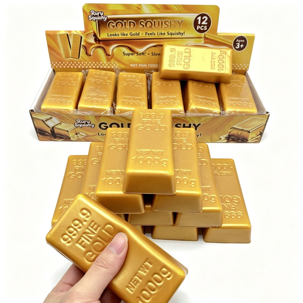 Gold Brick Stress Relief Toy