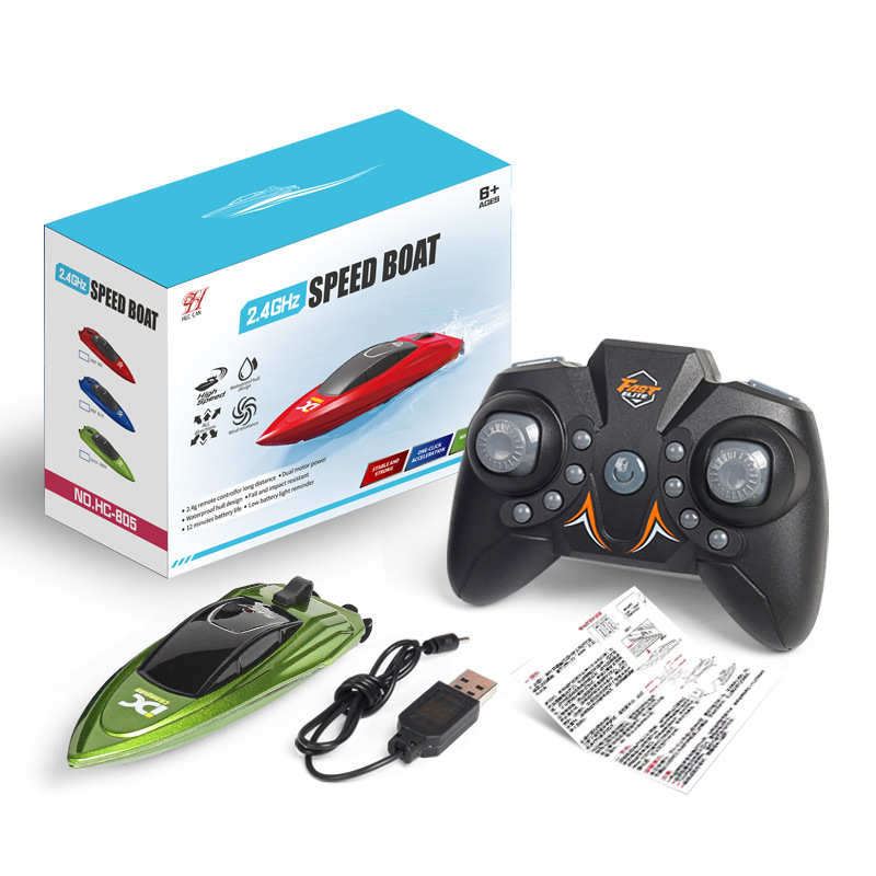 Pocket-Size RC Speed Boat – 2.4GHz Mini Racing Boat