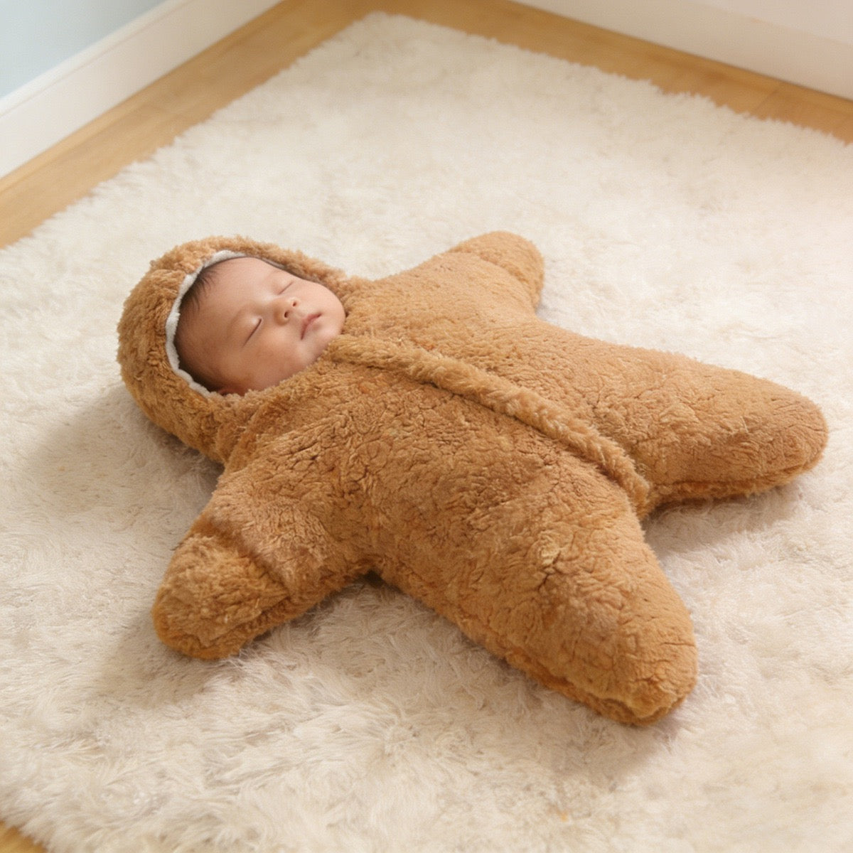Custom Handmade knitted baby star-shaped sleeping bag