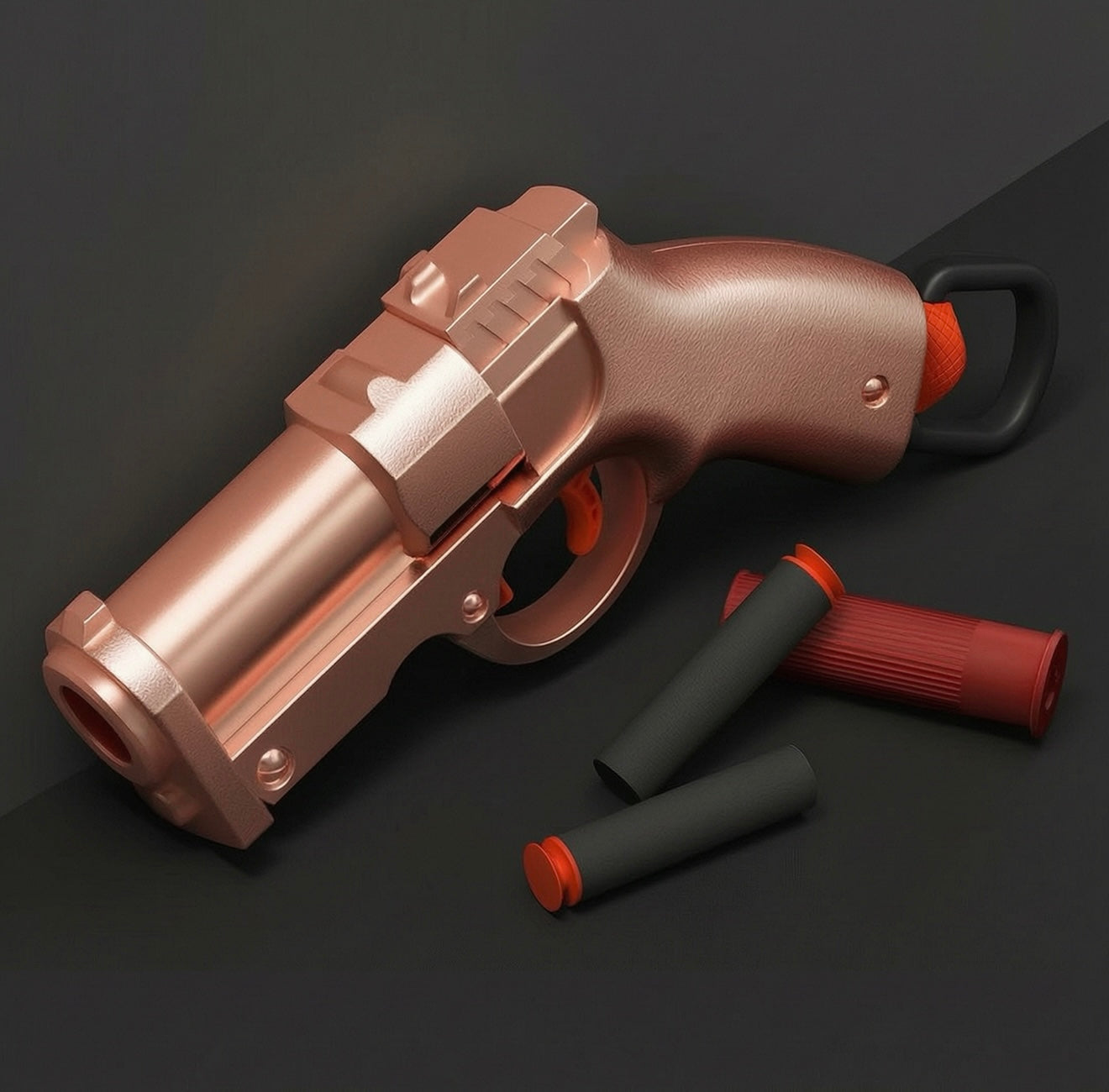 Science fiction style hand cannon launcher
