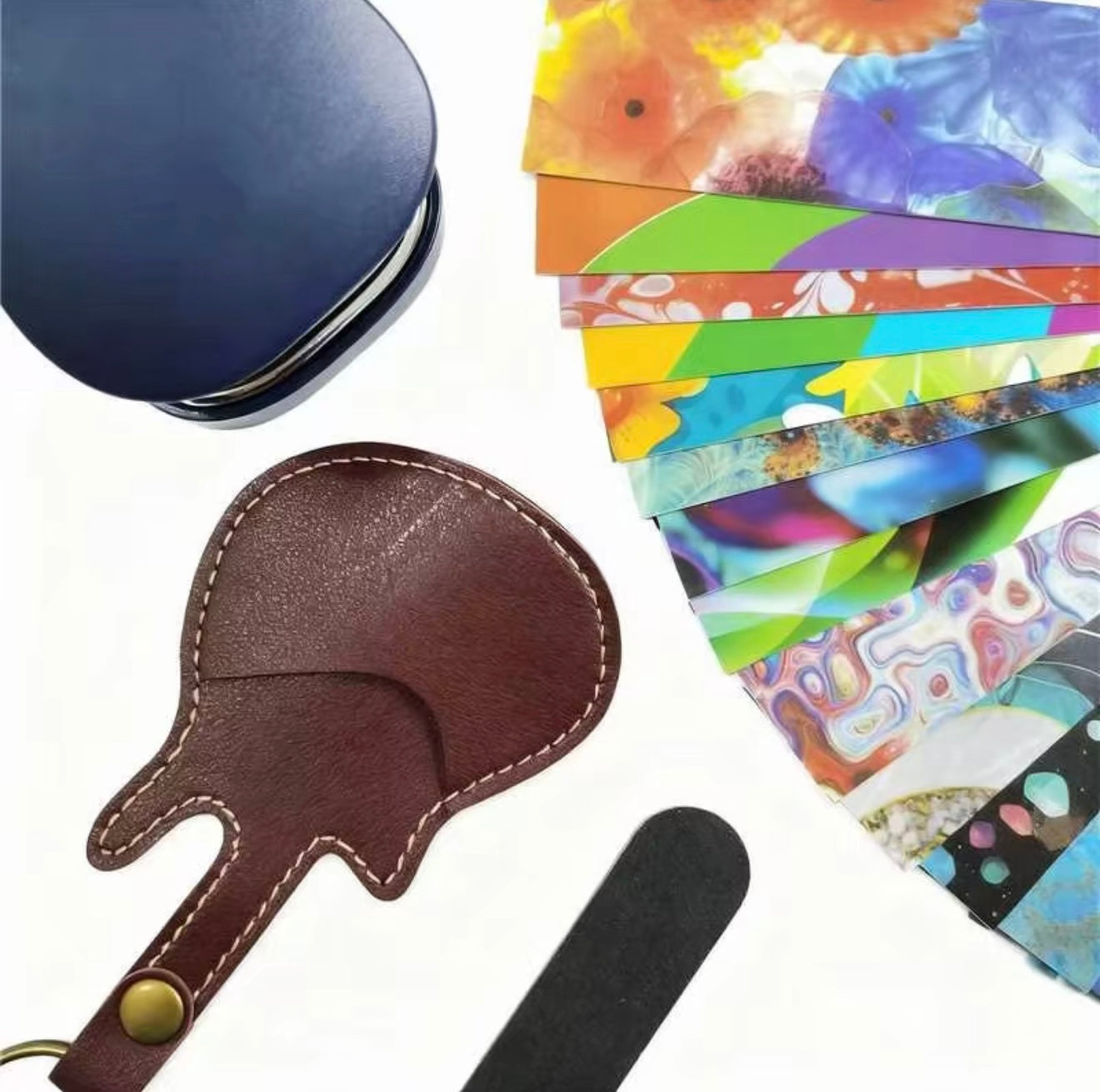 Guitar-shaped hole puncher