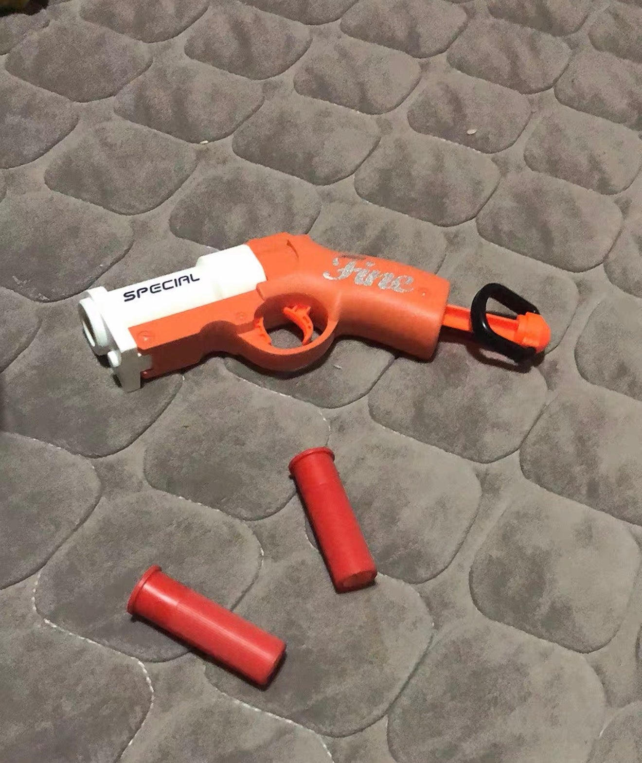 Science fiction style hand cannon launcher