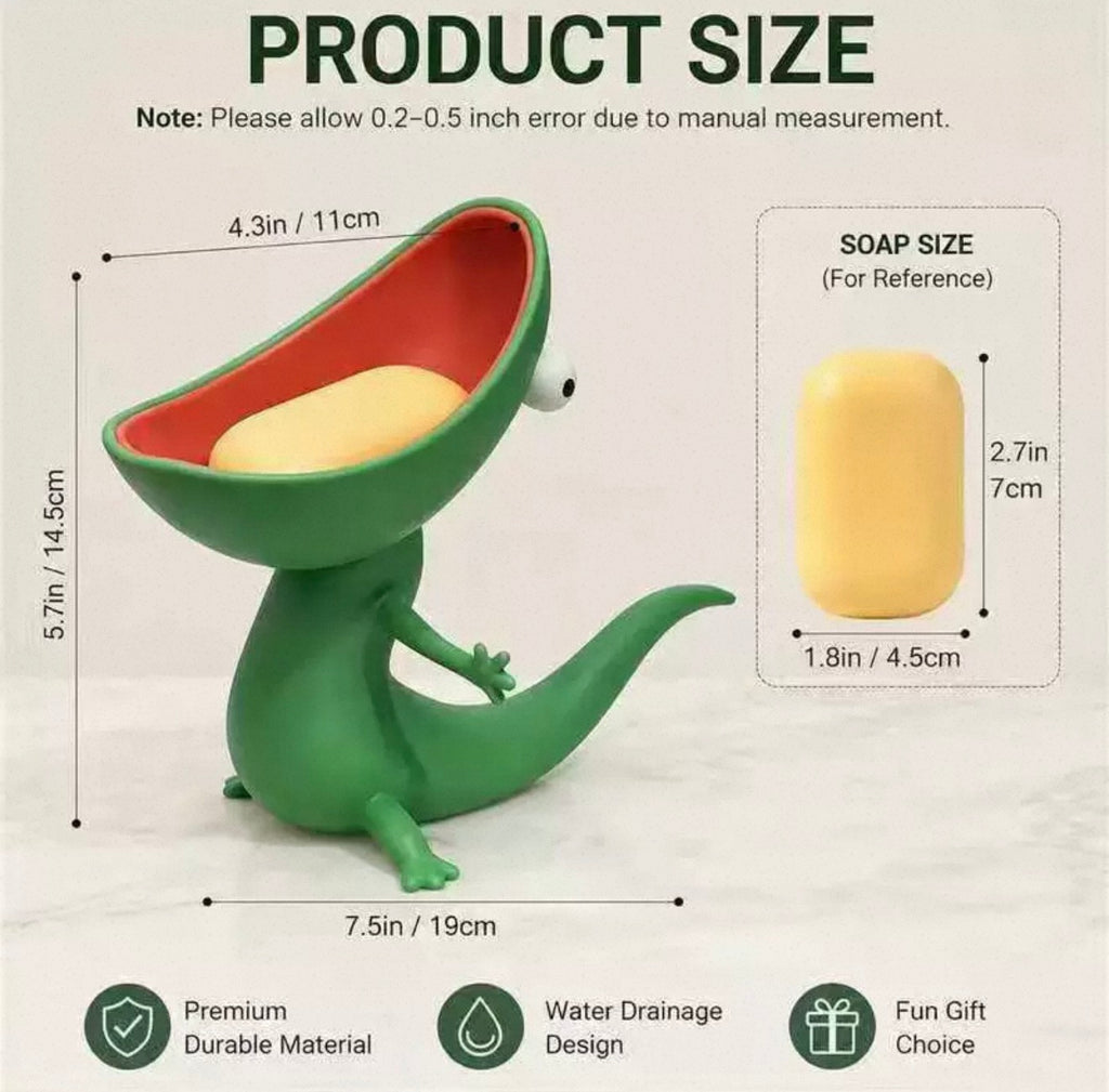 Creative Lizard-shaped Drainage Soap Storage Box