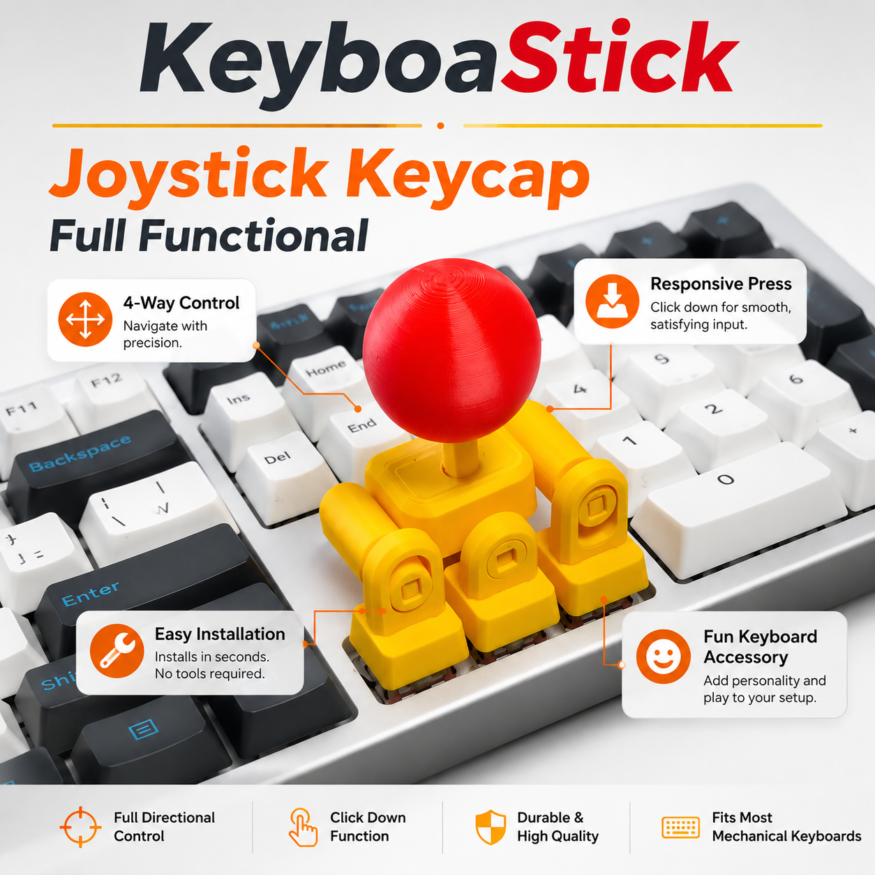 Joystick Keycap – Full Functional Mechanical Keyboard Gaming Accessory