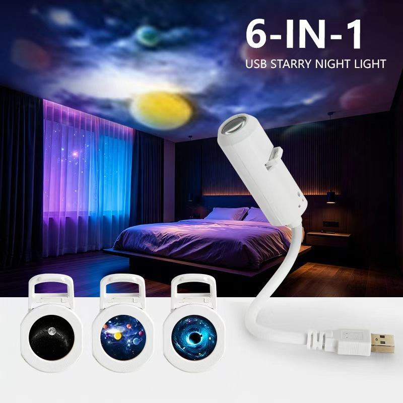 USB Starry Night Projector – Mini Galaxy & Pattern Projection Light