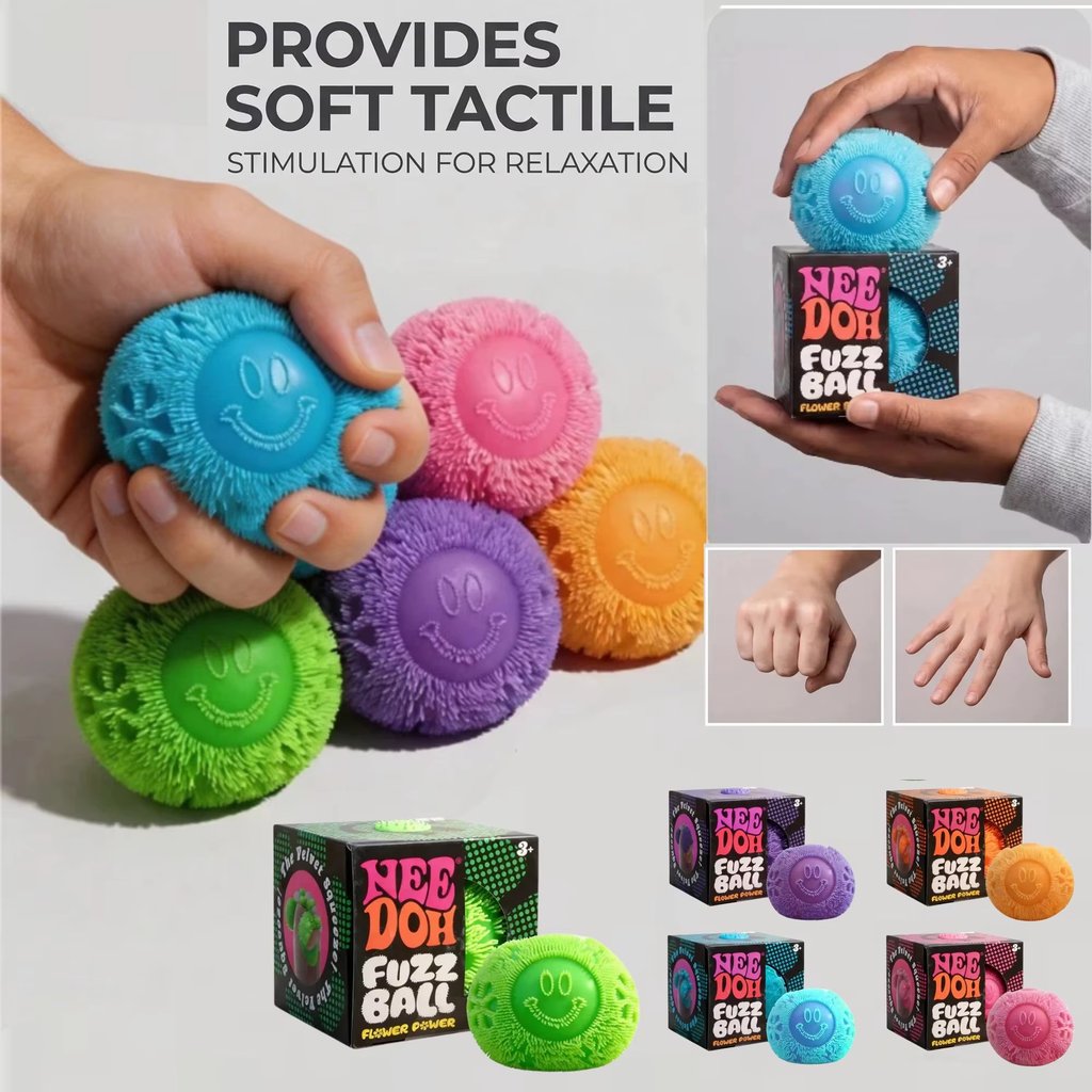 Textured Fuzz Ball – Sensory Fidget & Stress Relief Toy