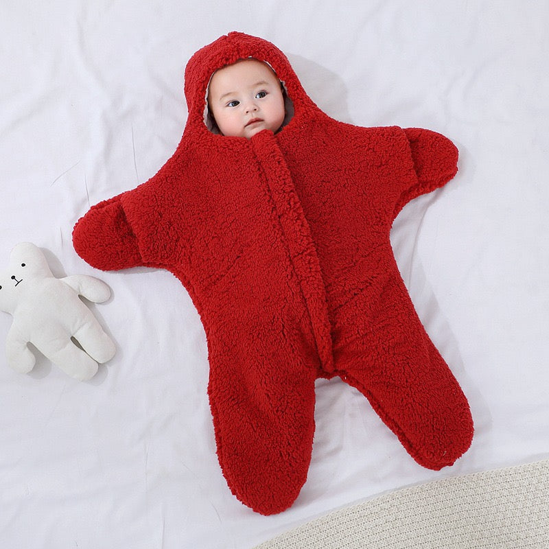 Custom Handmade knitted baby star-shaped sleeping bag