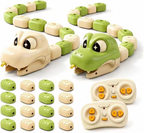 RC Toy Magnetic Eating Snake Remote Control Car Toy Dual Player Battle Rechargeable Flash Car Game Party Interactive Toys Gift