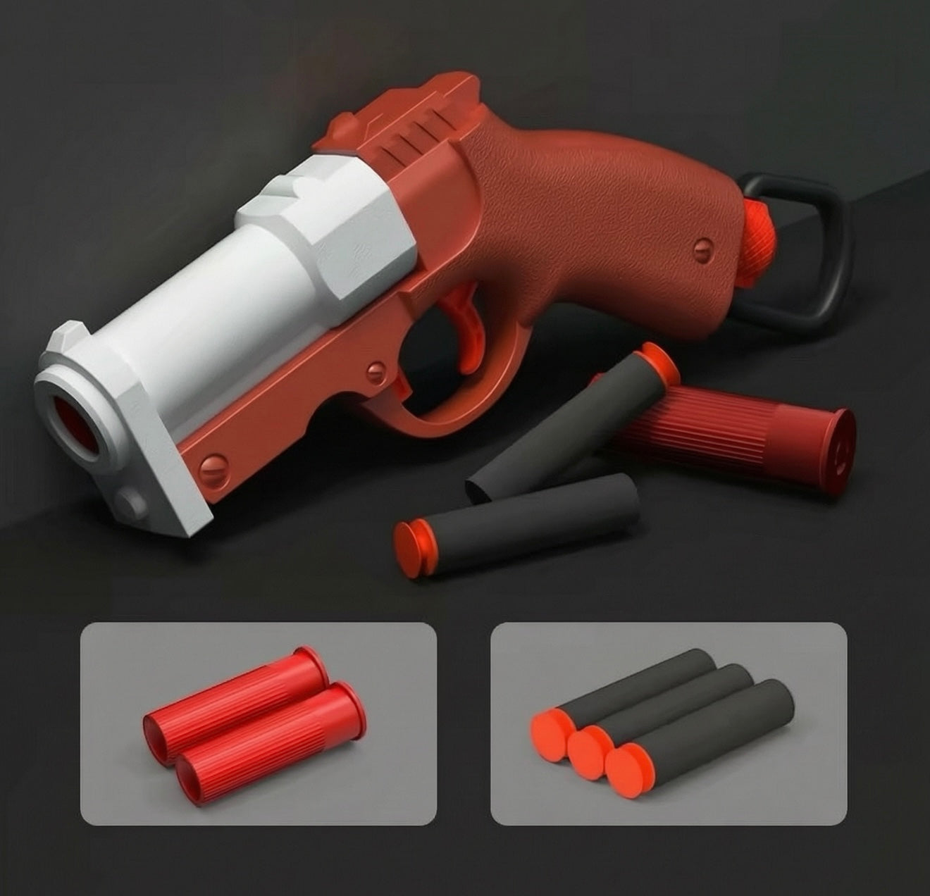 Science fiction style hand cannon launcher