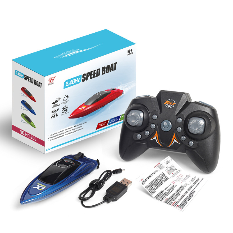 Pocket-Size RC Speed Boat – 2.4GHz Mini Racing Boat