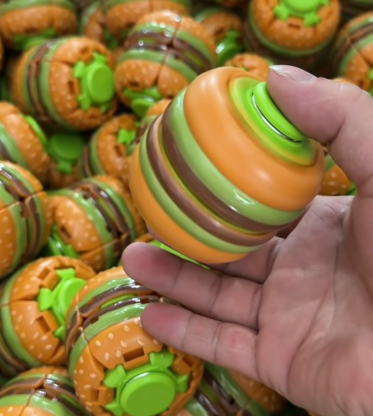 Hamburger appearance finger-timer stress-relieving toy
