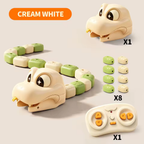 RC Toy Magnetic Eating Snake Remote Control Car Toy Dual Player Battle Rechargeable Flash Car Game Party Interactive Toys Gift
