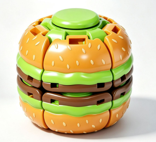 Hamburger appearance finger-timer stress-relieving toy