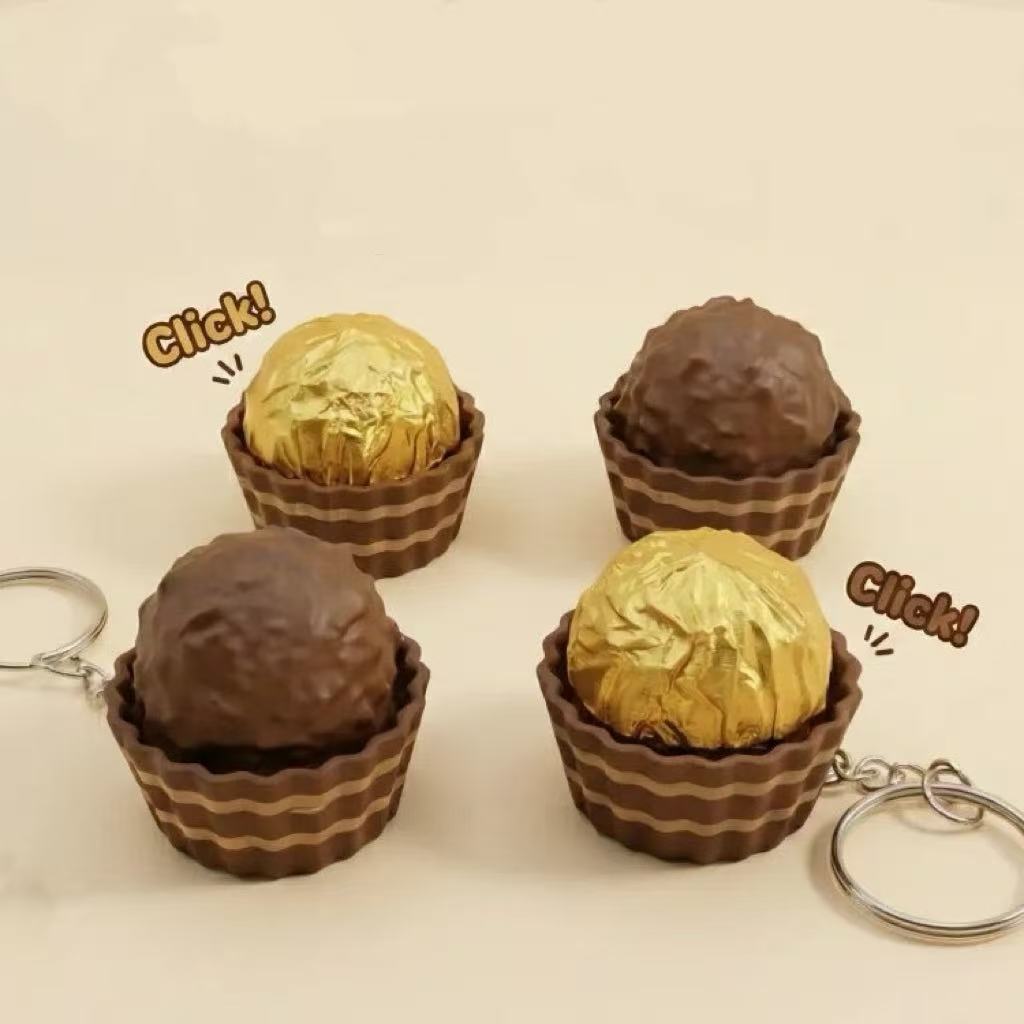 Chocolate button stress-relieving toy