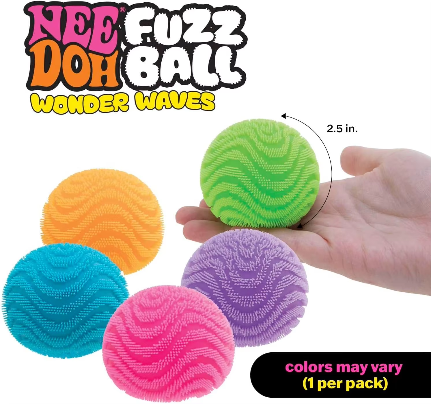 Textured Fuzz Ball – Sensory Fidget & Stress Relief Toy