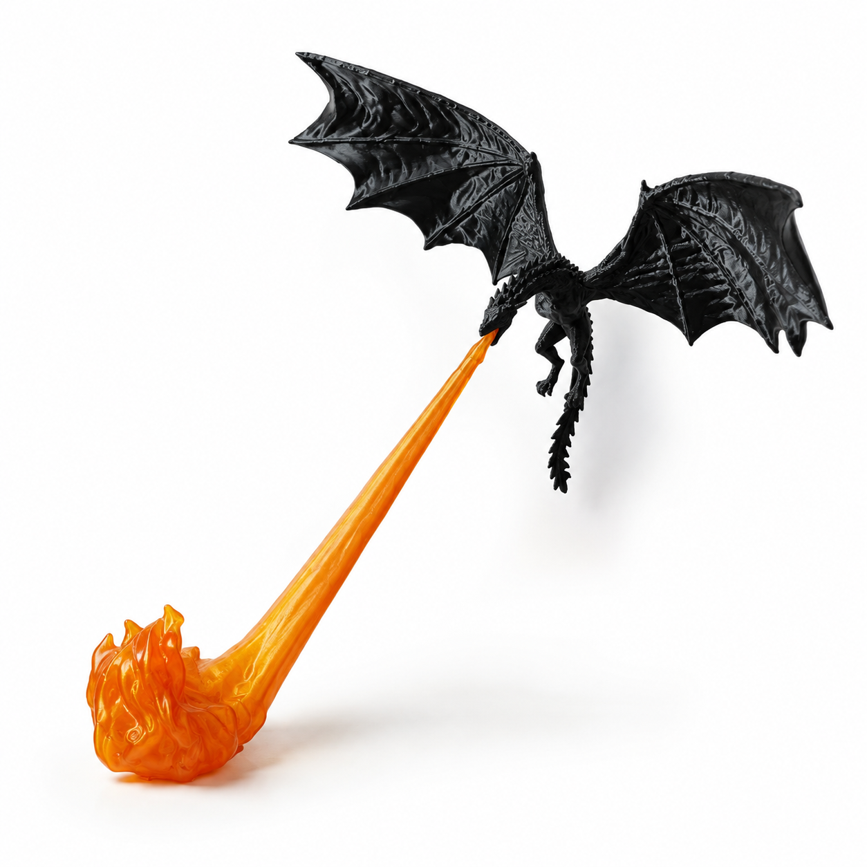 Dragon spitting flames desktop ornament