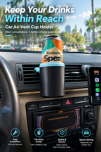 Universal Car Air Vent Cup Holder – Adjustable Drink Holder for Cans, Bottles & Cups