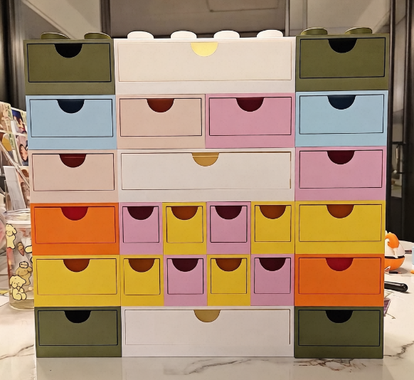 Lego-style building block creative storage box