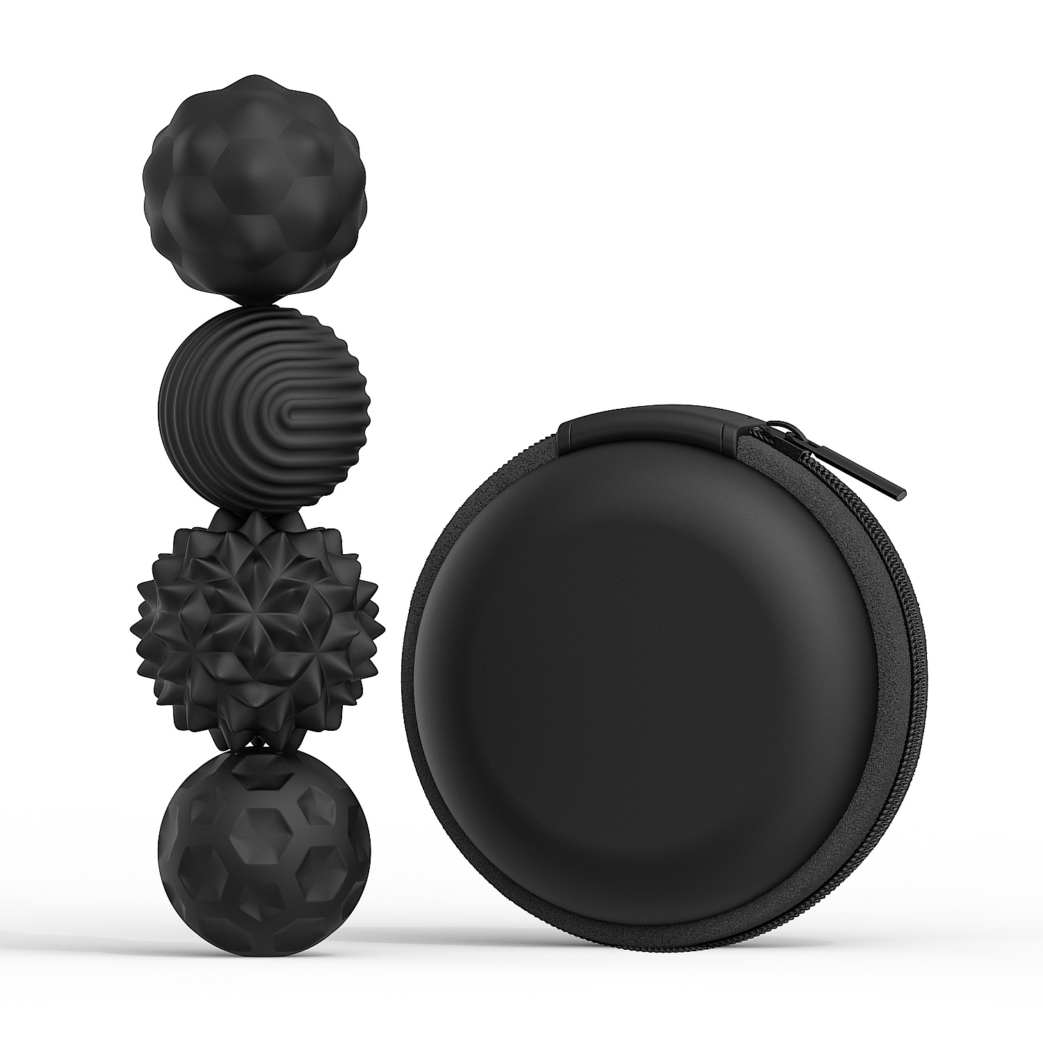 Magnetic Sensory Fidget Balls – Textured Pocket Fidget Toy with Carrying Case