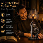 Creative style medieval knight desk lamp