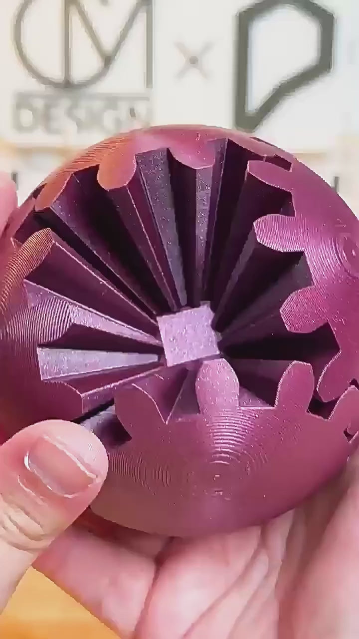 3D Printed Transforming Gear Ball – Interactive Fidget & Stress Relief Toy